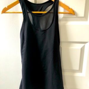 Lululemon black tank with built in bra